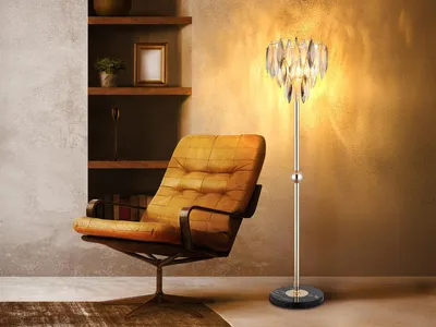 Produktbild von GLOBO 64136S, Glas, Metall, IP20, II, E14, 40 W, 230 V