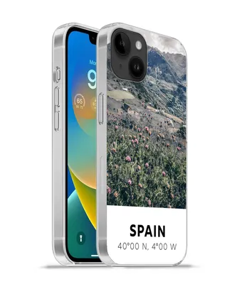 Produktbild von MuchoWow® Handyhülle Schutzhülle Hülle für Apple iPhone 14 Plus - Soft case Spanien - Berge - Blumen Silikon Softcase Handy Hülle - Abbildung