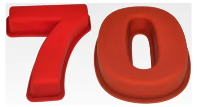 Produktbild von Große Silikon-Kuchenform für den 70. Geburtstag und Hochzeitstag