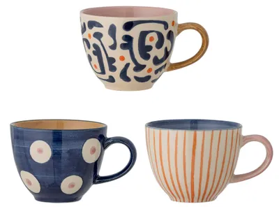 Produktbild von Bloomingville Eviaya Tasse aus blauem Steingut
