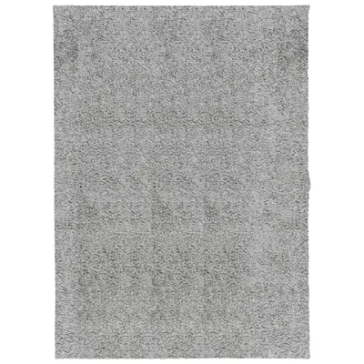 Image de Tapis shaggy PAMPLONA poils longs moderne gris 140x200 cm