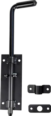 Produktbild von Türriegel Torriegel Bolzenriegel Riegelverschluss 320 / 14 mm Schwarz