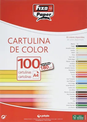 Productafbeelding van Fixo Papier 11110470 – Verpakking met 100 stuks, A4, 180 g