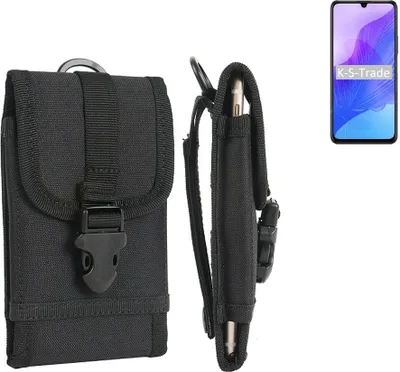 Produktbild von K-S-Trade Holster Handy Hülle kompatibel mit Huawei Honor 30 Lite Holster Handytasche Gürtel Tasche Schutz Hülle Robust Outdoor schwarz