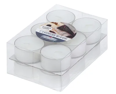Produktbild von Duftteelichter im 12er Pack Cashmere Woods 18/38 mm ca. 4 h