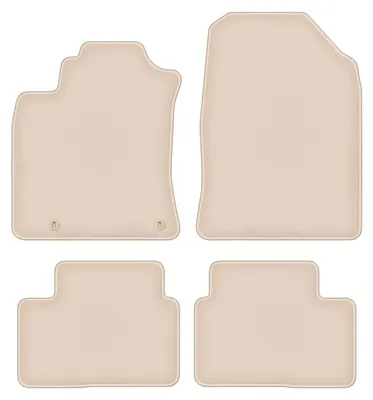 Produktbild von DURBAN Beige Velours-Fußmatten-Set für Kia xCeed Crossover (2019-)