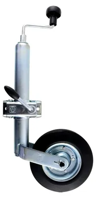 Produktbild von Stützrad Anhänger - Klemmhalter 48 mm - 150 kg - Feuerverzinkter Stahl - 220 mm Hubhöhe