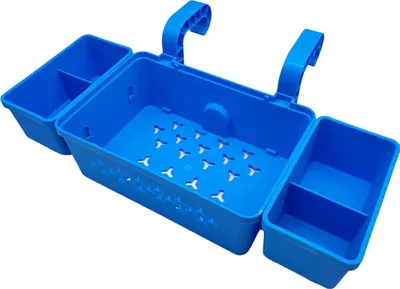 Produktbild von Pool-Aufbewahrungs-Organizer mit Haken, Getränkehalter, Pool-Aufbewahrungskorb für oberirdische Pools, Halter für Poolzubehör mit großer Kapazität für die meisten Rahmenpools