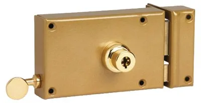 Image de Serrure monopoint en applique horizontal tirage cylindre de 45mm à 5 ailettes droite - POLLUX - 201510D
