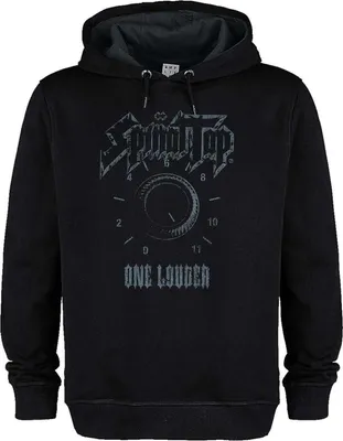 Image de Amplified - "One Louder" Sweat à capuche pour homme/femme Unie GD4091 (L) (Noir)