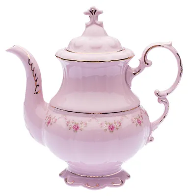 Obrázok produktu pre Kanvica na kávu, 1,15 l, ružový porcelán, kvety, Leander