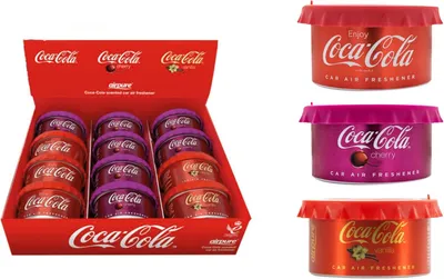 Produktbild von Coca Cola Car Air Freshener verschiedene Sorten Coca Cola Cherry