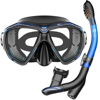 Produktbild von Schnorchelset mit Tauchmaske und Trocken-Schnorchel für Erwachsene und Jugendliche