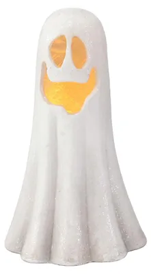 Produktbild von Clayre & Eef Halloween-Dekoration Geist Weiß Kunststoff