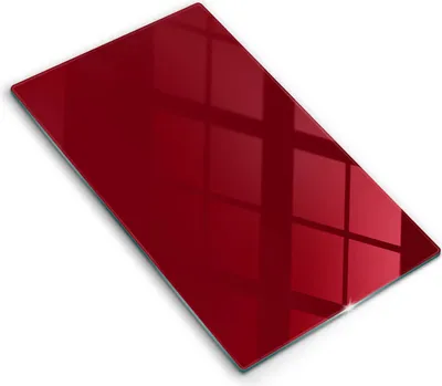 Produktbild von Abdeckung Glas - Küchenabdeckung - 30x52 cm - Abdeckplatte - weinrote Farbe