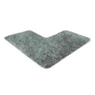 Obrázek produktu pro WohnDirect Eckbadematte Florenz Grau 100 x 100 x 50 cm
