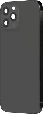 Produktbild von Clappio, Gehäuse für iPhone 12 Pro Max mit Akkudeckel, Dunkelgrau