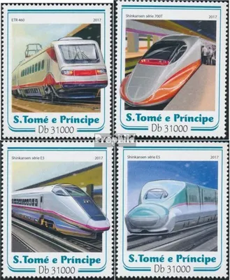 Produktbild von Briefmarken Sao Tome e Principe 2017 Mi 7158-7161 (kompl. Ausgabe) postfrisch Schnellzüge