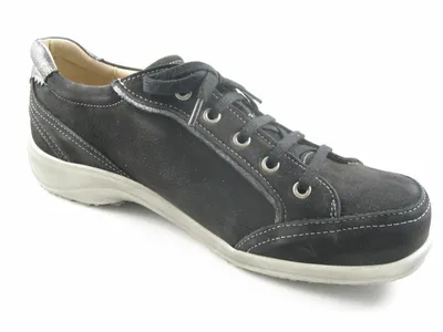 Produktbild von Pölking Damen  Schnürschuhe bequem schwarz Gr. 41/2