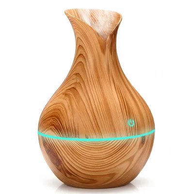 Produktbild von Luftbefeuchter Diffuser Aroma Holz Ultraschall LED Öle Diffusor Duftlampe Duftöl Air Humidifier Aromatherapie Raumbefeuchter Raum Büro Yoga Reto