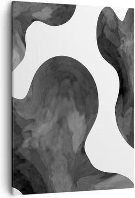 Produktbild von Bild auf Leinwand - Leinwandbild - Einteilig - Abstraktion Form Figur - 50x70cm - Wand Bild - Wanddeko - Wandbilder - Leinwanddruck - Wanddekoration - Leinwand bilder - Wandbild - PA50x70-5134