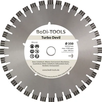 Produktbild von Diamanttrennscheibe Beton/Granit TLB - Ø 450 / 25,4 mm Bohrung