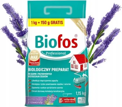 Zdjęcie produktu dla Preparat do szamb i oczyszczalni ścieków 1kg + 150g