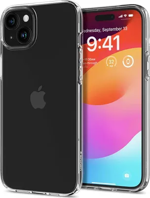 Produktbild von Spigen ACS06647, Cover, Apple, iPhone 15 Plus, 17 cm (6.7"), Transparent