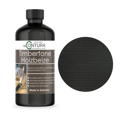 Produktbild von Contura Holzbeize 500ml Holzfarbe Tischler Positiv Beize Holz Farbe Wasserbeize Parkett - Anthrazit