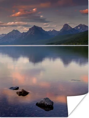 Produktbild von MuchoWow® Poster Gletscher-Nationalpark 120x160 cm - Wandbilder