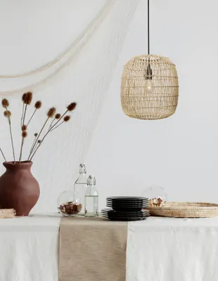 Produktbild von Nova Luce MELODY Pendelleuchte E27 Beige 215x30,5cm dimmbar 9858719