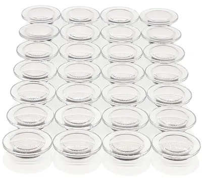 Produktbild von Magnete für Magnettafeln, 28 Stück, stark, rund, Mini, klein, Whiteboard-Magnete für Magnetwände, Pinnwände, Schule, weiß