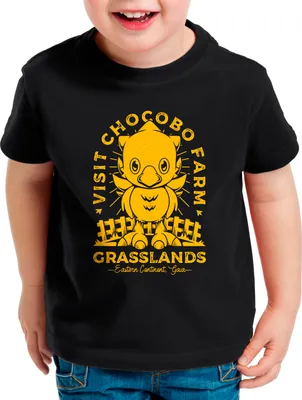 Produktbild von style3 Grasslands Area Kinder T-Shirt anime cloud chocobo sephiroth