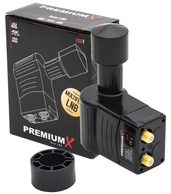 Immagine prodotto di PremiumX Rocket Twin LNB PXR-T Sat per 2 abbonati 3° gradi Multifeed Slim