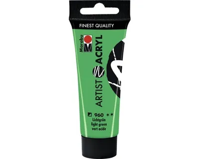 Immagine prodotto di Marabu vernice acrilica Artist verde chiaro 960 22 ml