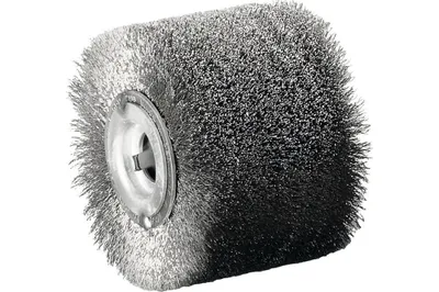 Image de Rouleau de satinage VA fil d'acier Ø100xL70mm 19,2mm LESSMANN