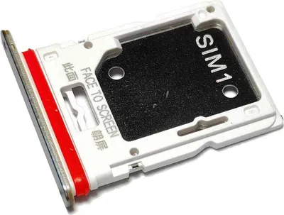 Produktbild von Simkartenhalter passend für Xiaomi Redmi Note 11 Pro (2201116TG, 2201116TI) + SD Fach, Originalersatz, Weiss