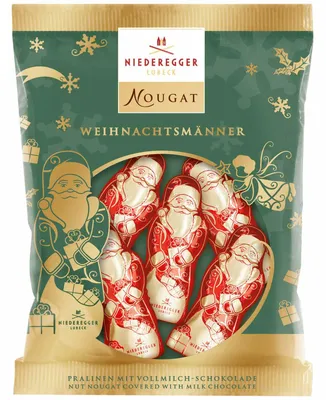 Produktbild von Niederegger Nougat Weihnachtsmänner 87g