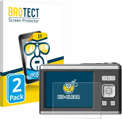 Produktbild von 2x Für Rollei Compactline 10X Schutzfolie BROTECT Displayschutz Display Schutz Folie Klar Transparent