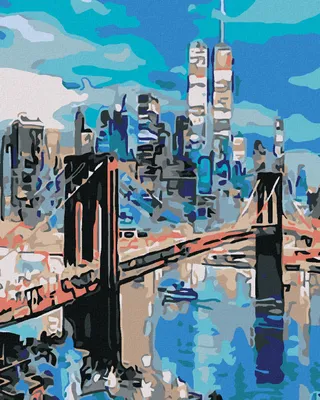 Produktbild von Zuty - Malen nach Zahlen - BROOKLYN BRIDGE, 40x50 cm, mit Keilrahmen (bereits gespannt)