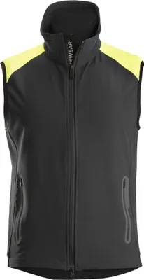 Produktbild von Snickers Workwear FlexiWork Neon Weste Schwarz/Neongelb-L