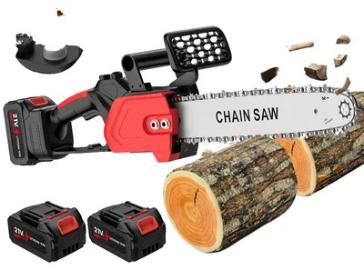Immagine prodotto di Troncatrice a catena elettrica, lama da 30 cm, portatile e leggera, con 2 batterie