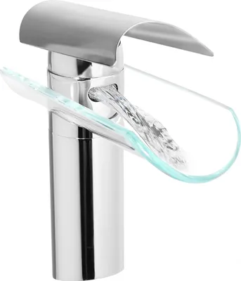 Produktbild von Waschbeckenarmatur, Edelstahl, Messing, 50 cm Wasseranschluss, verchromte Oberfläche, Einlochmontage