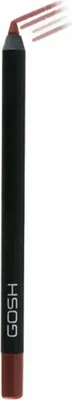 Produktbild von GOSH Velvet Touch Lipliner Waterproof, 1,2 g, Braun, Raisin, Frauen, Jojoba-Öl, Vitamin E
