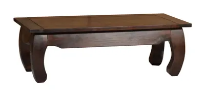 Produktbild von MiaMöbel Couchtisch Colombo 90x45 cm Kolonialstil Massivholz Pinie Walnuss