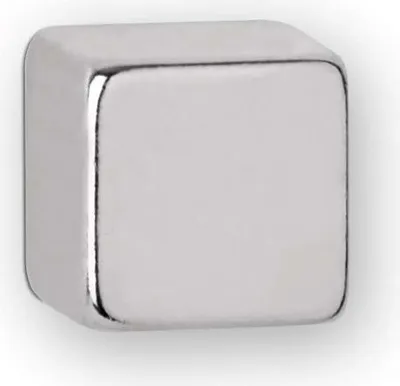 Produktbild von MAUL Magnet Würfel 10 Stück 1,6 kg Stahl Metall Neodym 0.7 x 0.7 x 0.7 cm silber