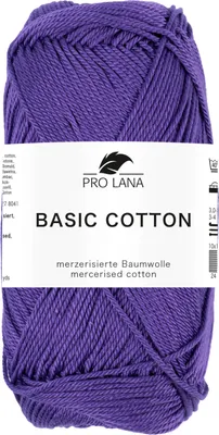 Produktbild von violett Farbnr. 245 - Pro Lana Basic Baumwolle - 100% Baumwolle -  mercerisiert, gasiert