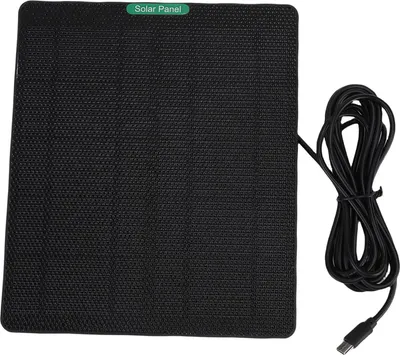 Obrázek produktu pro 10W 5V bezpečnostní kamera solární panel ETFE vodotěsnost typu C rychlé nabíjení kamery solární panel nabíječka Fit pro Ring Black