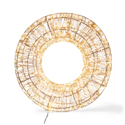 Produktbild von LED Leuchtkranz 800 LED 50cm Lichterkranz Weihnachtskranz Weihnachtsbeleuchtung Dekoration