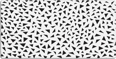 Produktbild von Schreibtischmatte Tischunterlage 90x45 cm Mauspad - Schwarze Dreiecke
